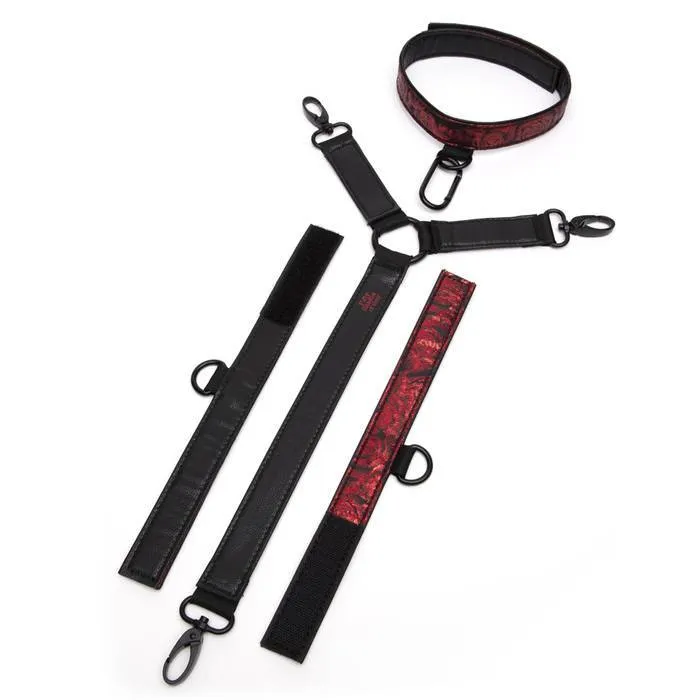 Fifty Shades of Grey - Sweet Anticipation Collar and Wrist Cuffs BDSM (Red)