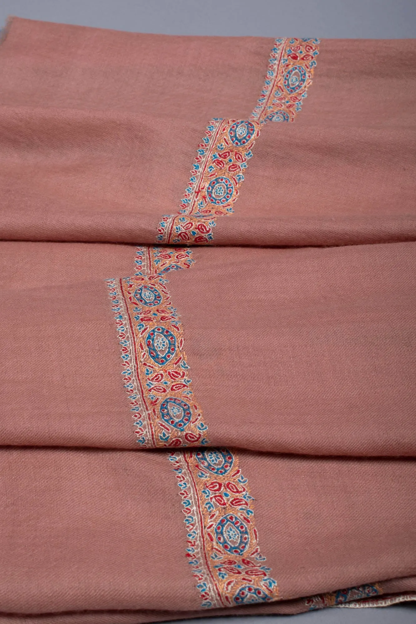 Floral Pink Kashmiri Pashmina Shawl - CARTMEL