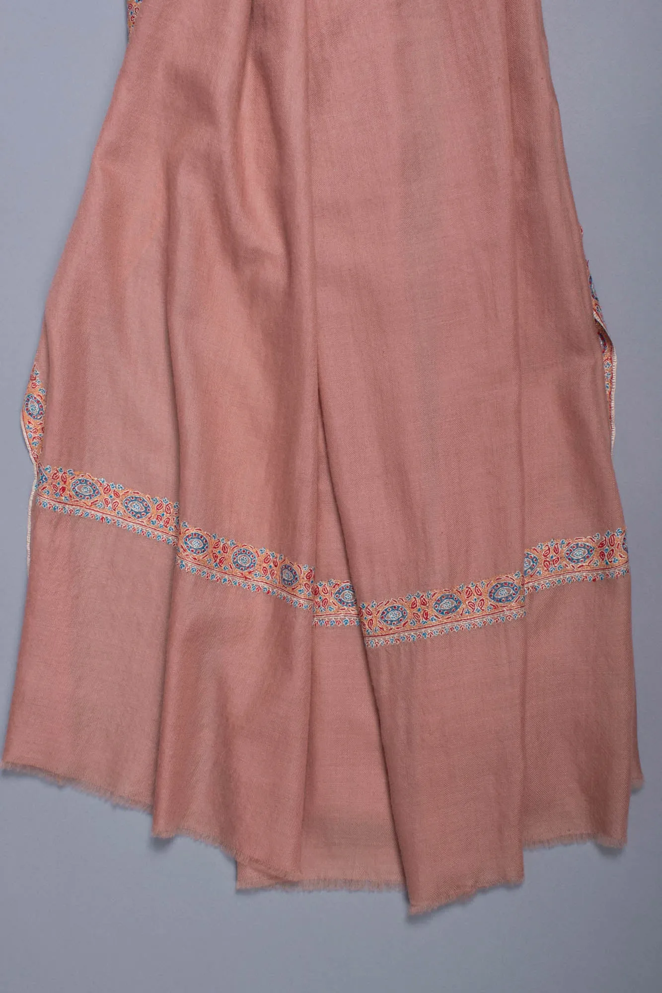 Floral Pink Kashmiri Pashmina Shawl - CARTMEL