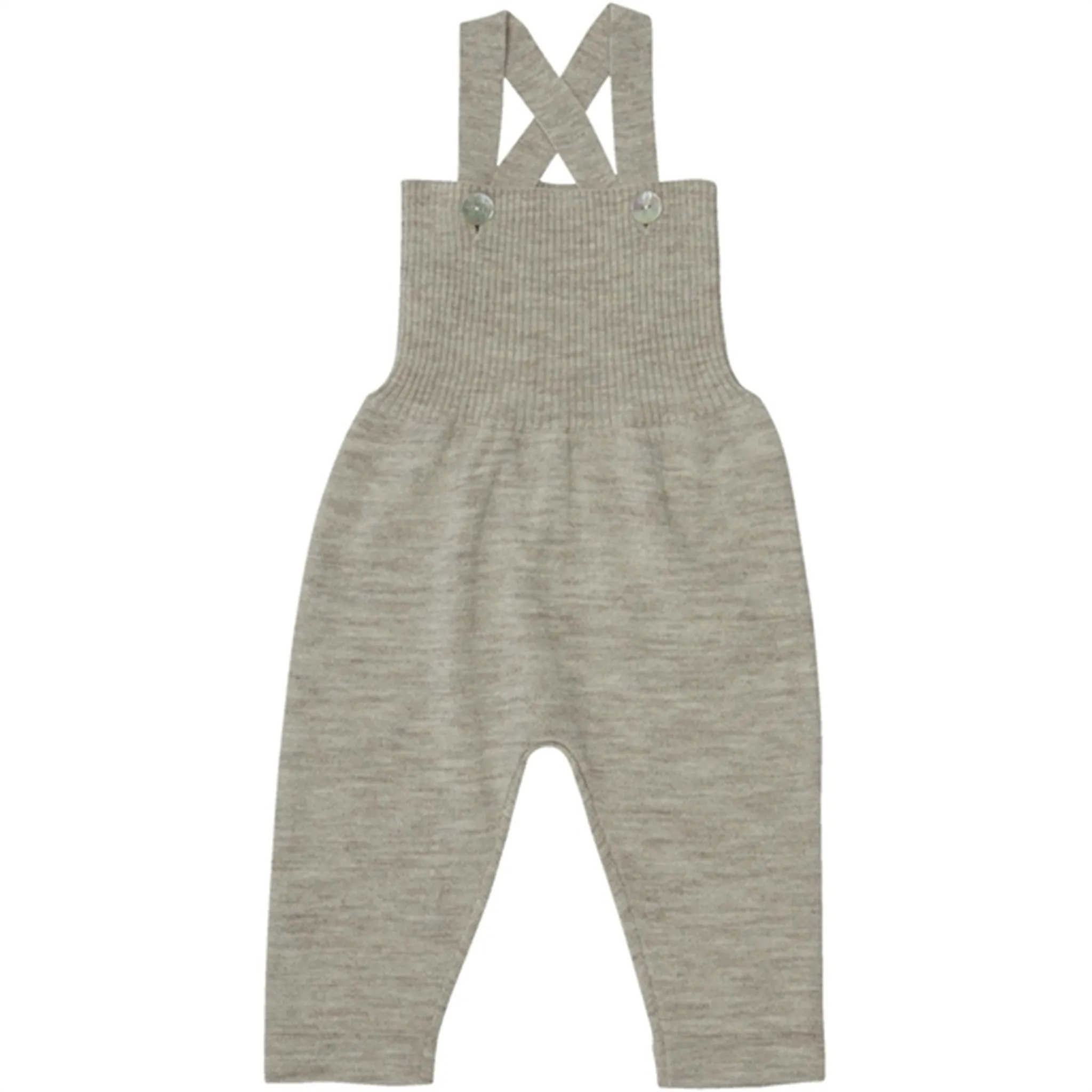 FUB Baby High Waist Overalls Light Beige Melange