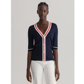 GANT Contrast Border Cardigan Top 2108