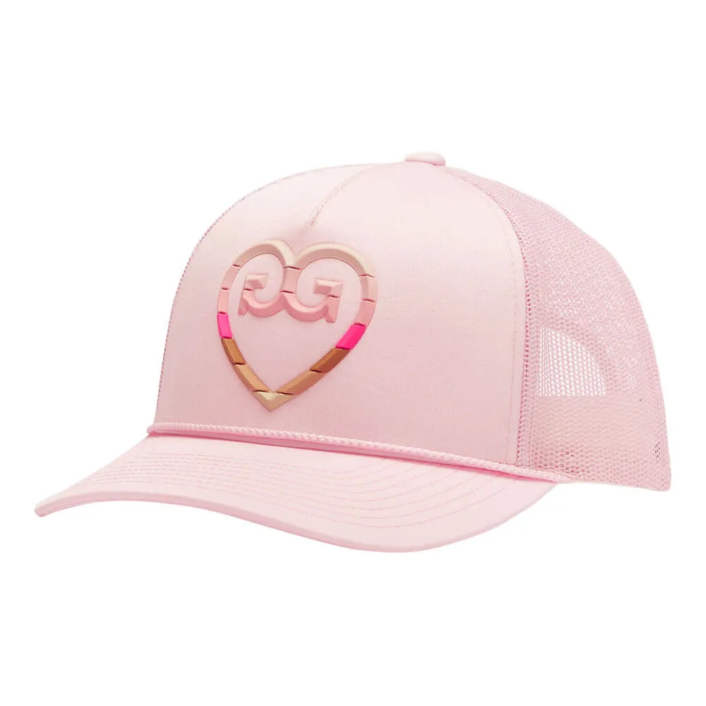 Gfore Striped Heart G's Interlock Knit Trucker Golf Cap 2023 Women