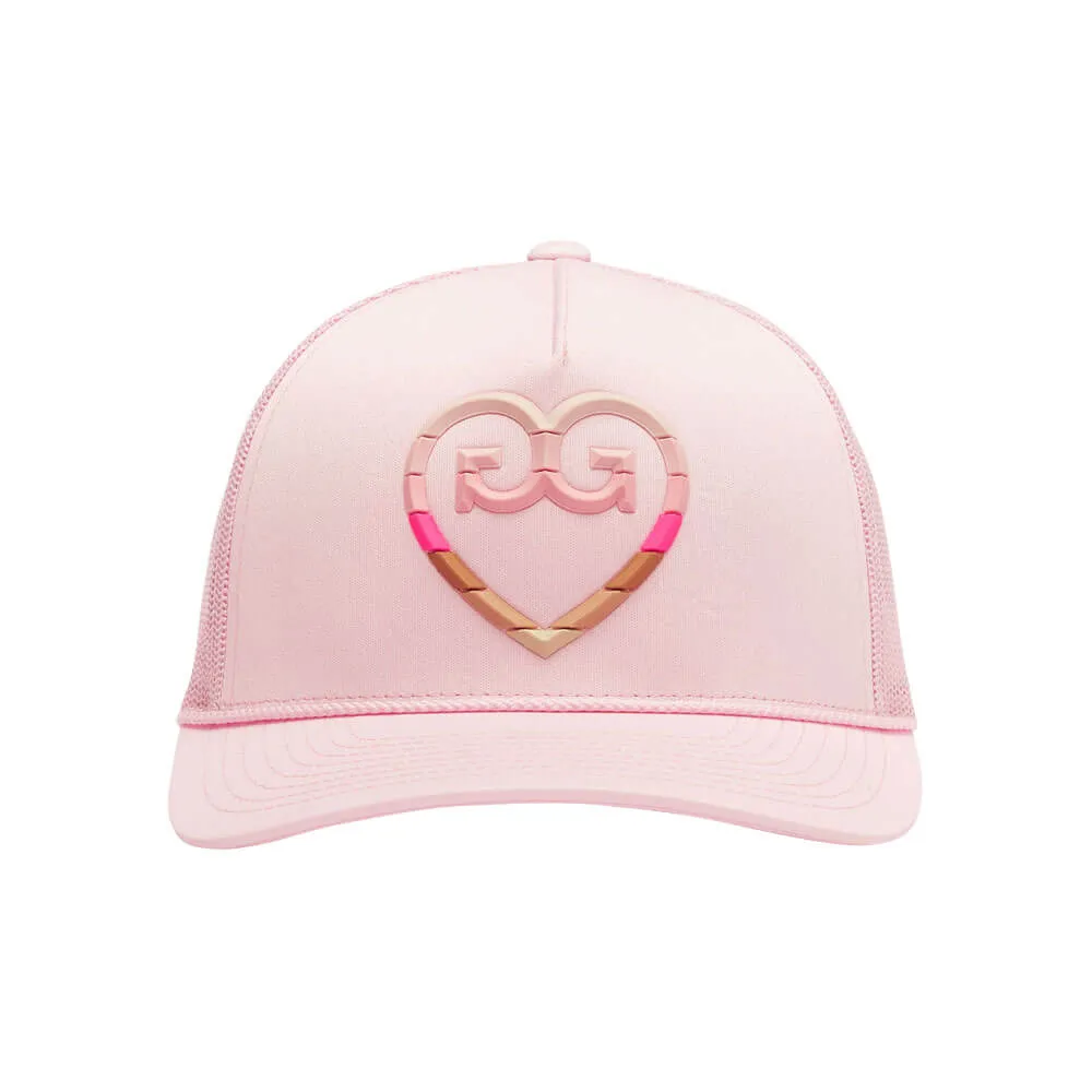 Gfore Striped Heart G's Interlock Knit Trucker Golf Cap 2023 Women