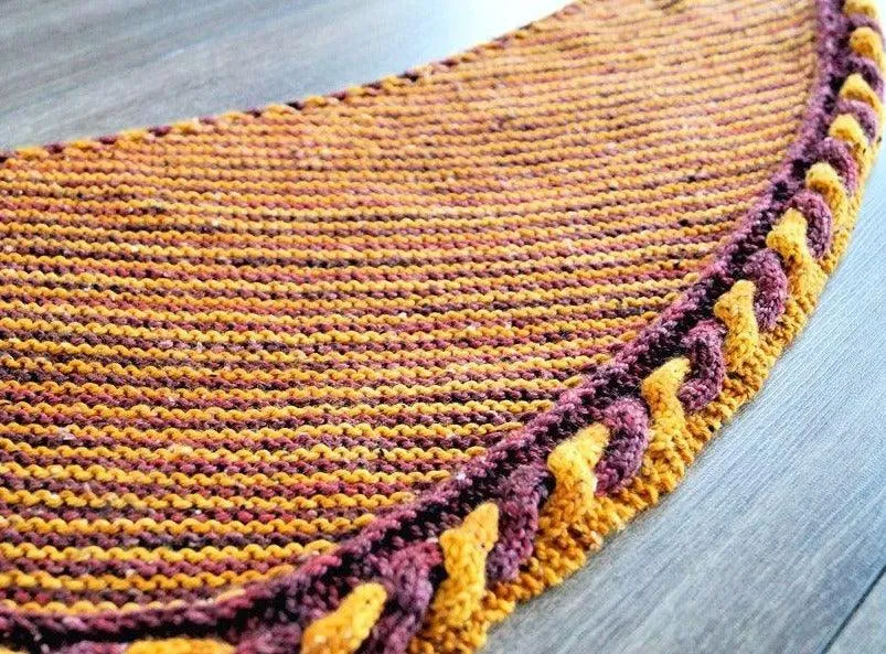 Golden Snitch Shawl knitting pattern