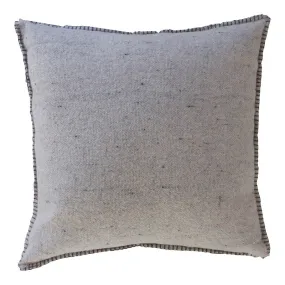 GREY MERINO WOOL BLEND CUSHION 55cm