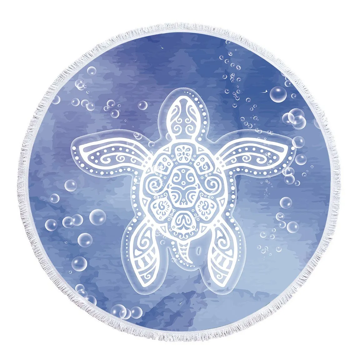 Honu Healing Round Beach Towel