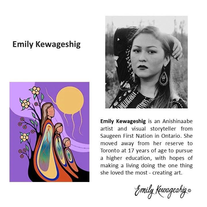 Indigenous Artist Collection: Eco Shawl: Gifts From Creator by Emily Kewageshig