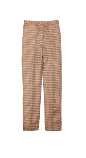 Jacquard High Waist Pants