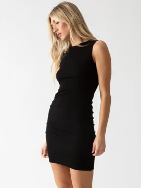 Jagger Rib Dress - Onyx