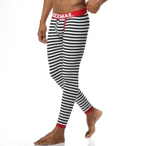 Jockmail B&W Stripes Long Johns