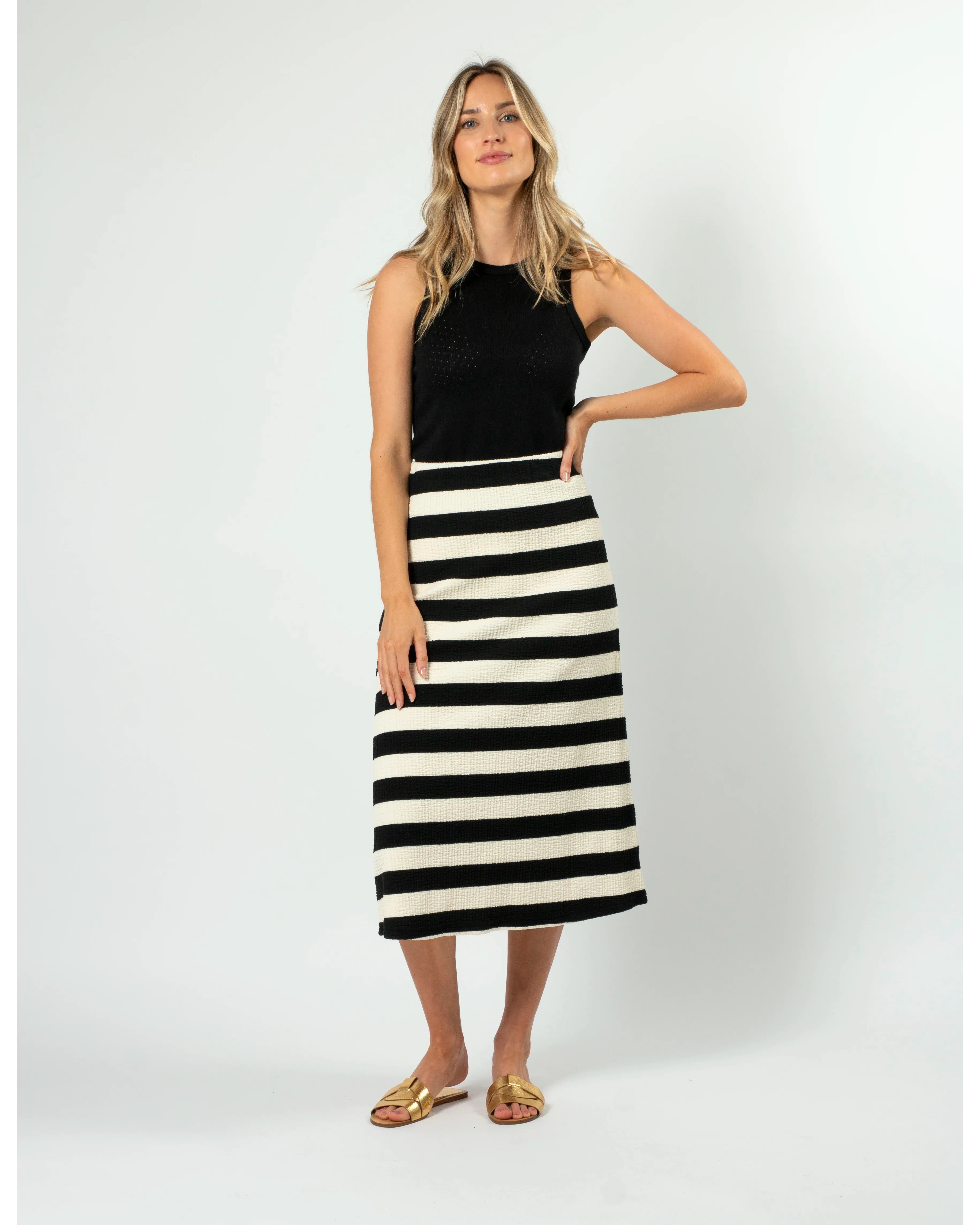 Jordie Skirt - Oreo Stripe