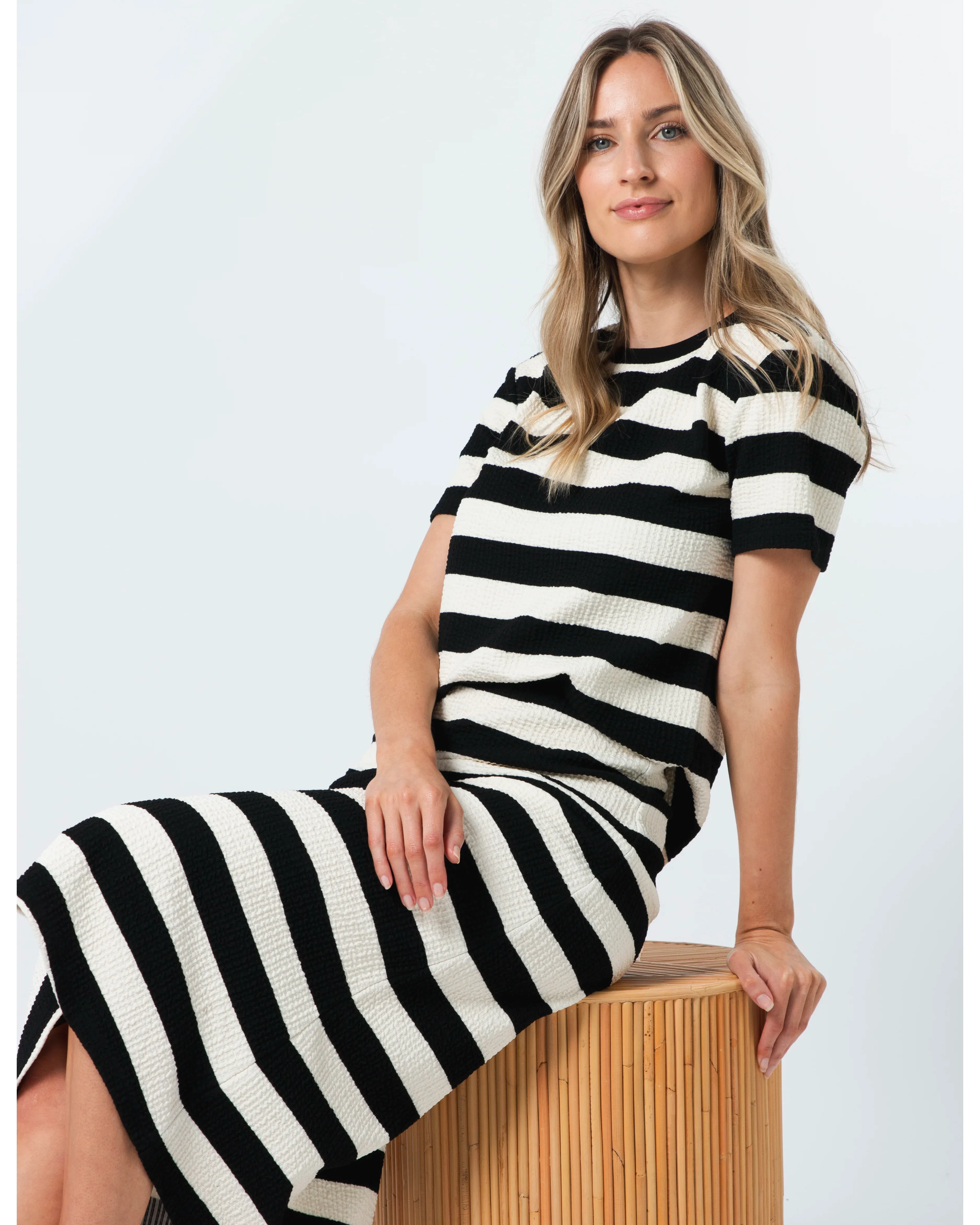 Jordie Skirt - Oreo Stripe