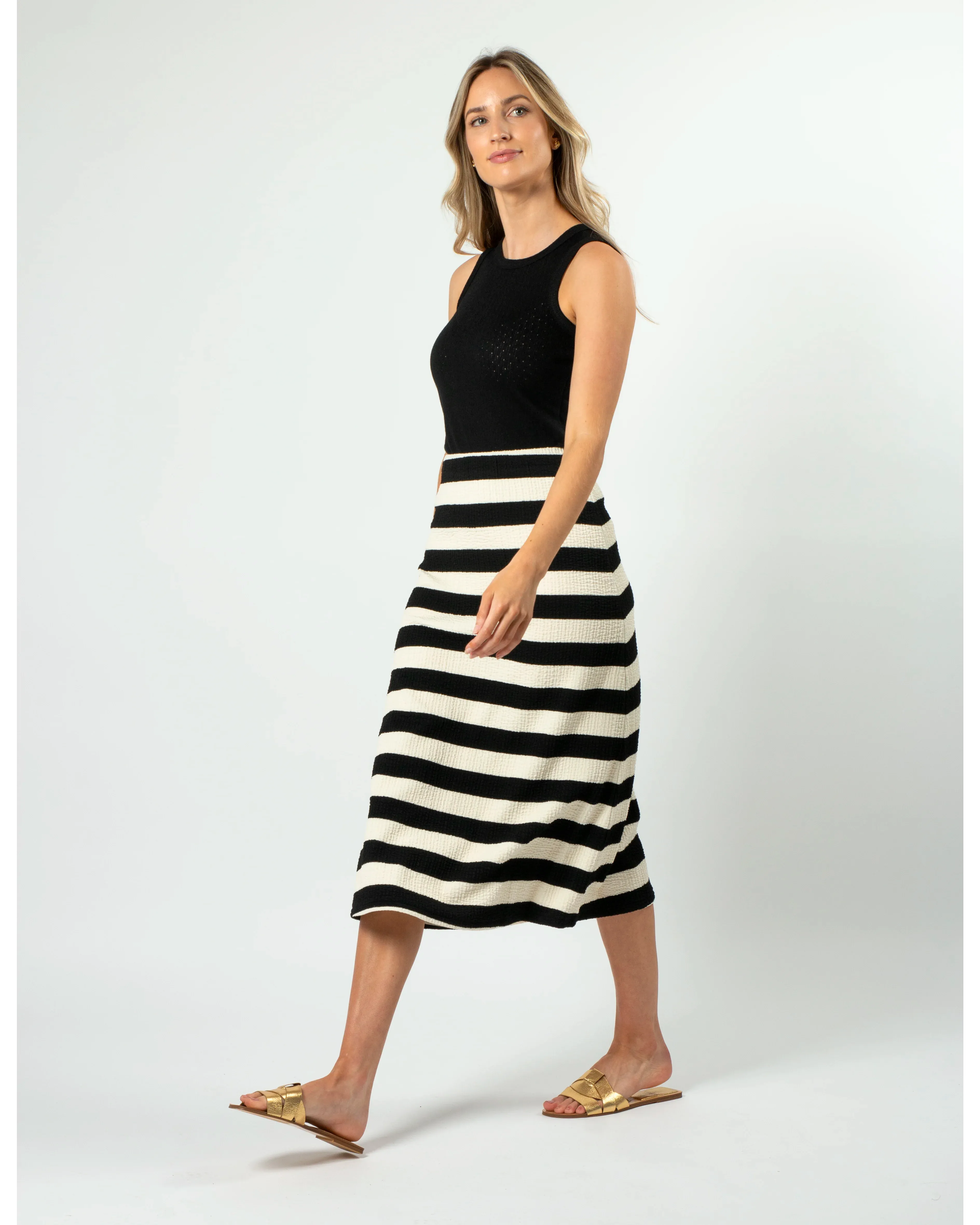 Jordie Skirt - Oreo Stripe