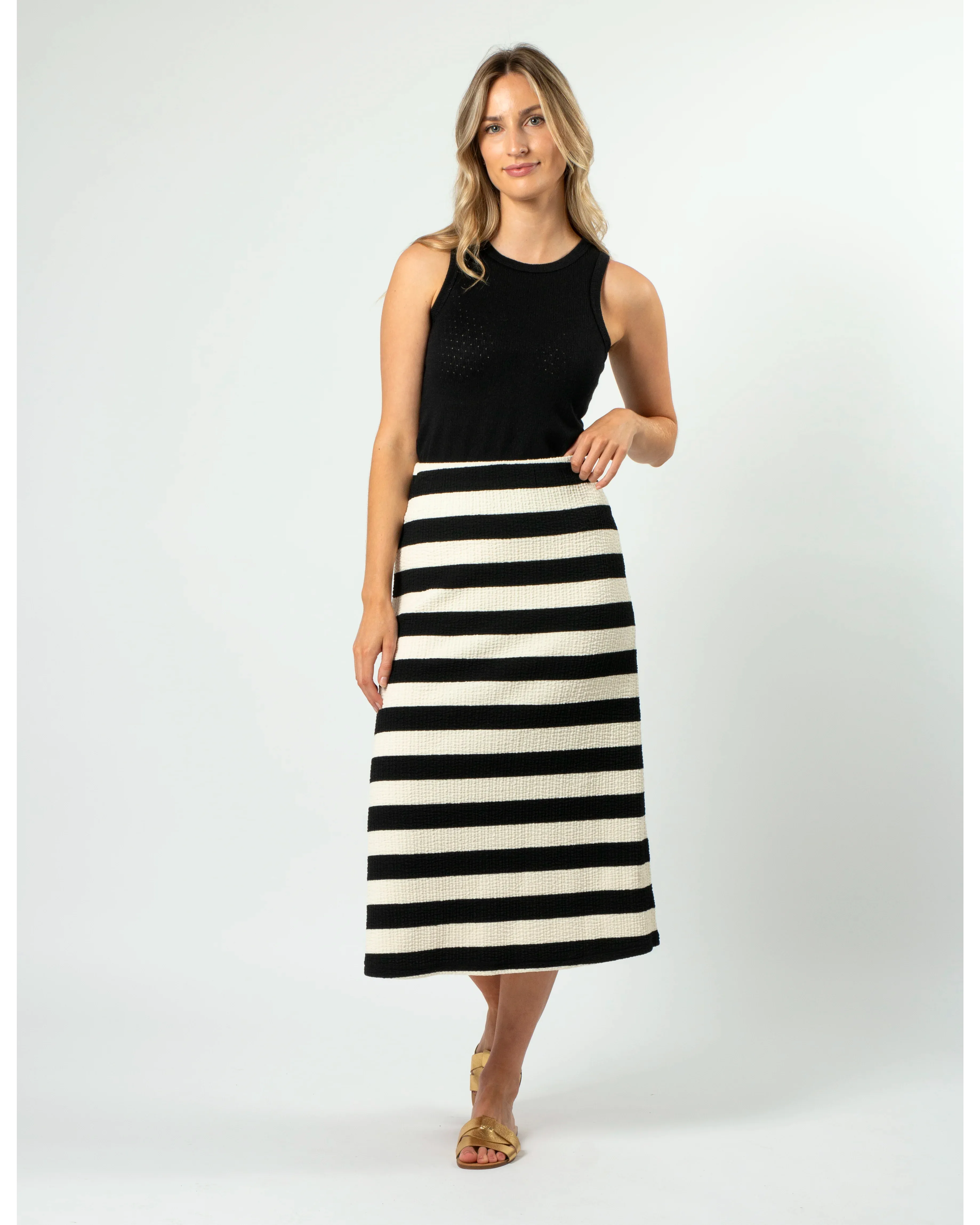 Jordie Skirt - Oreo Stripe