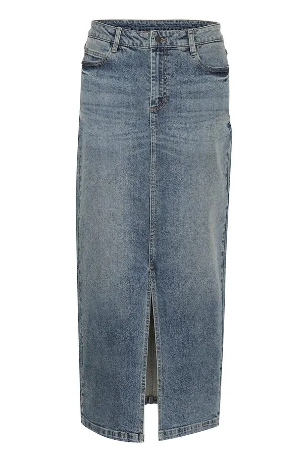 Kaffe KAdana Denim Long Length Skirt.