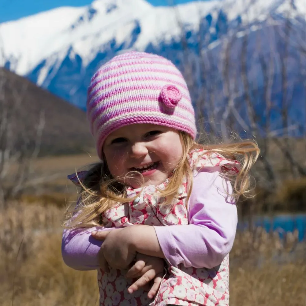 Kezia Flower Hat Knitting Pattern (LC08)