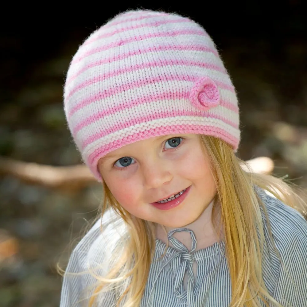 Kezia Flower Hat Knitting Pattern (LC08)