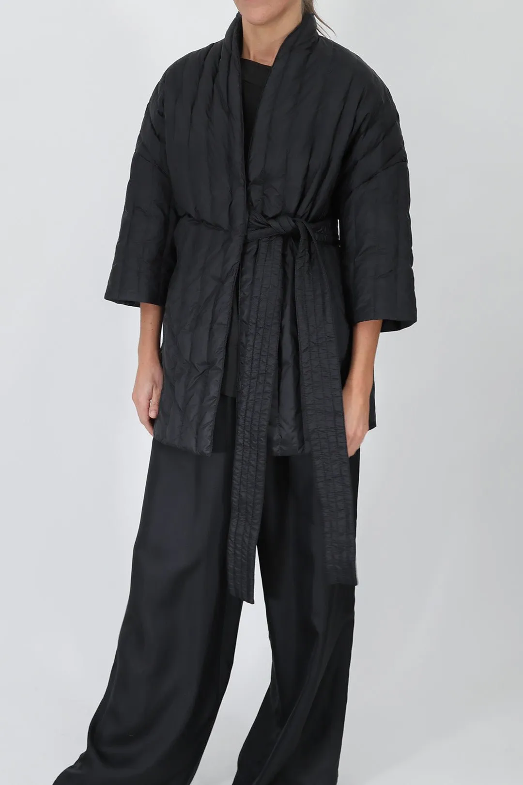 KIMONO BARN COAT IN GOOSE DOWN