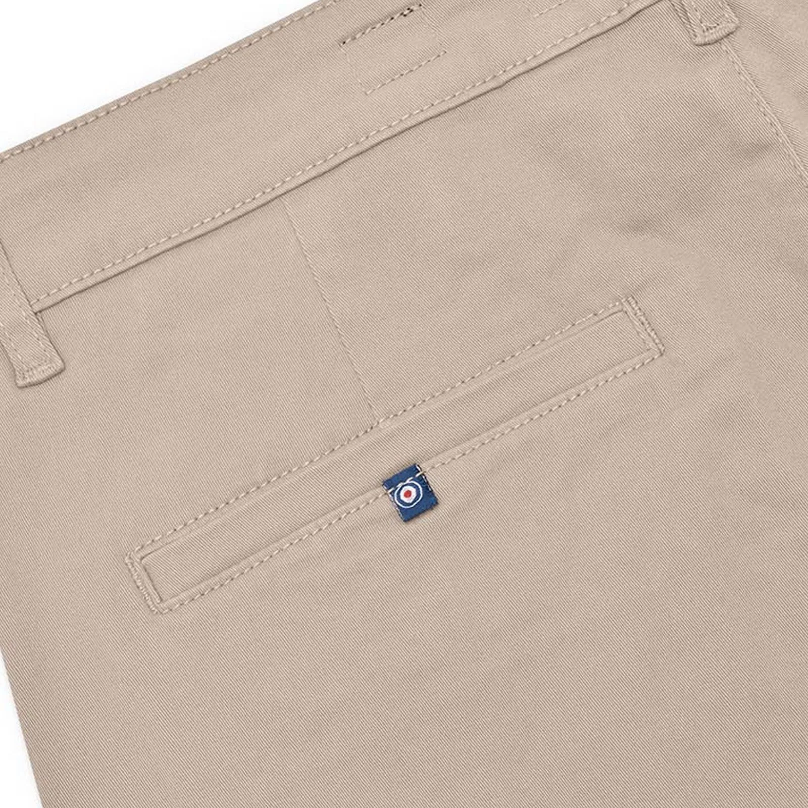 Lambretta Mens Straight Leg Twill Stretch Chinos