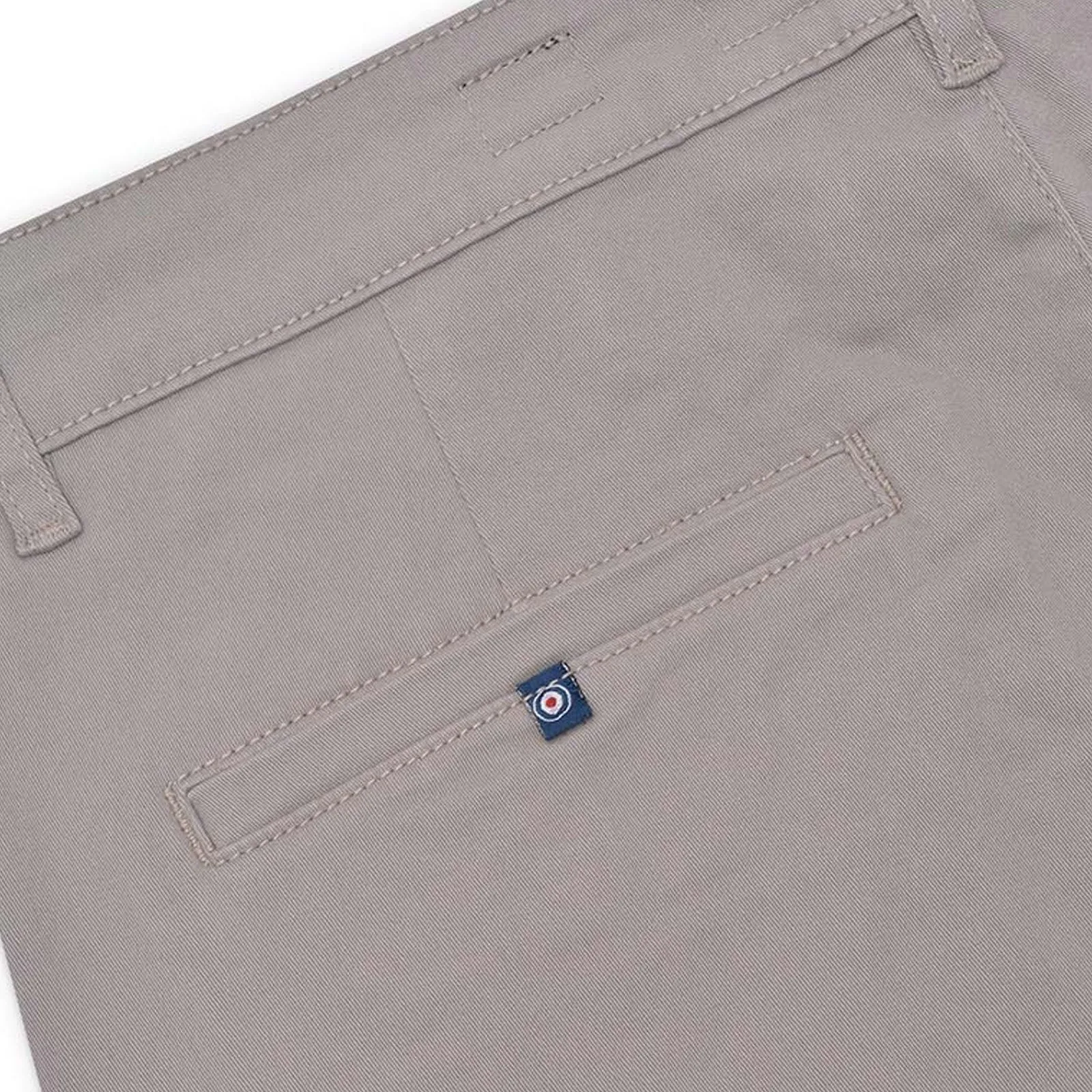 Lambretta Mens Straight Leg Twill Stretch Chinos