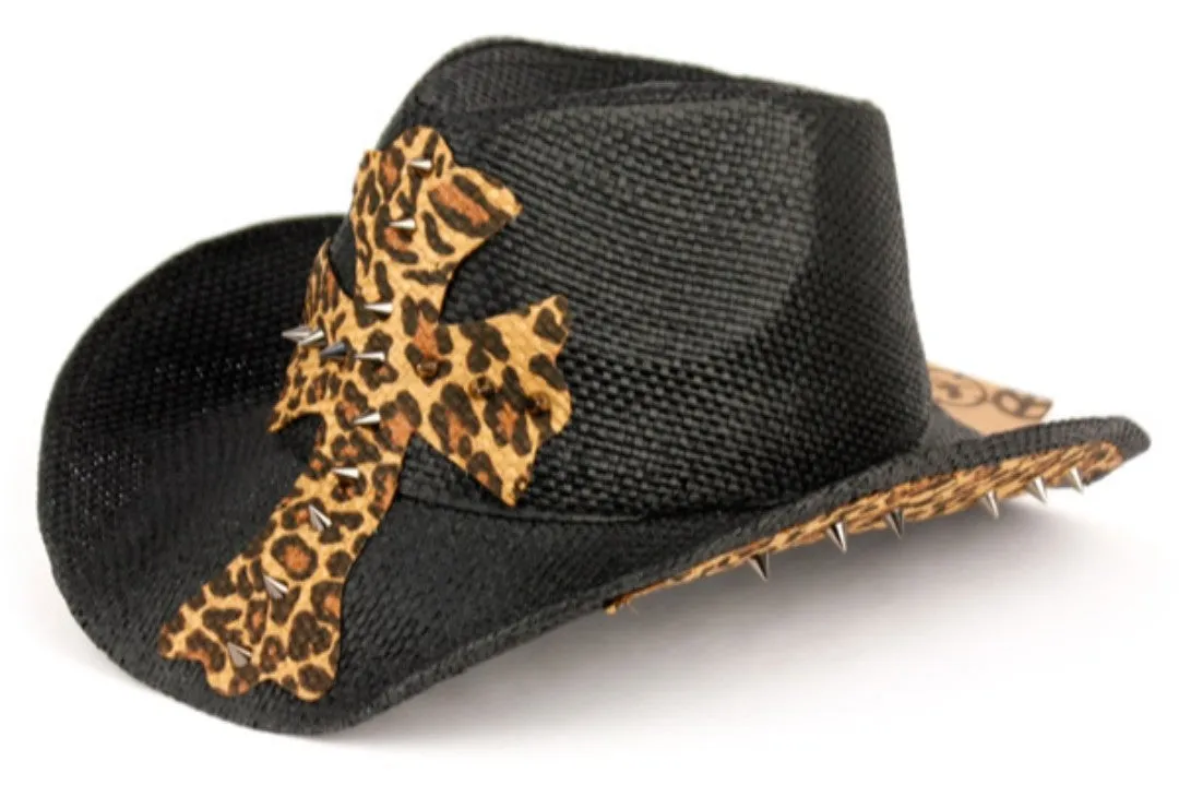 LEOPARD COWBOY HATS