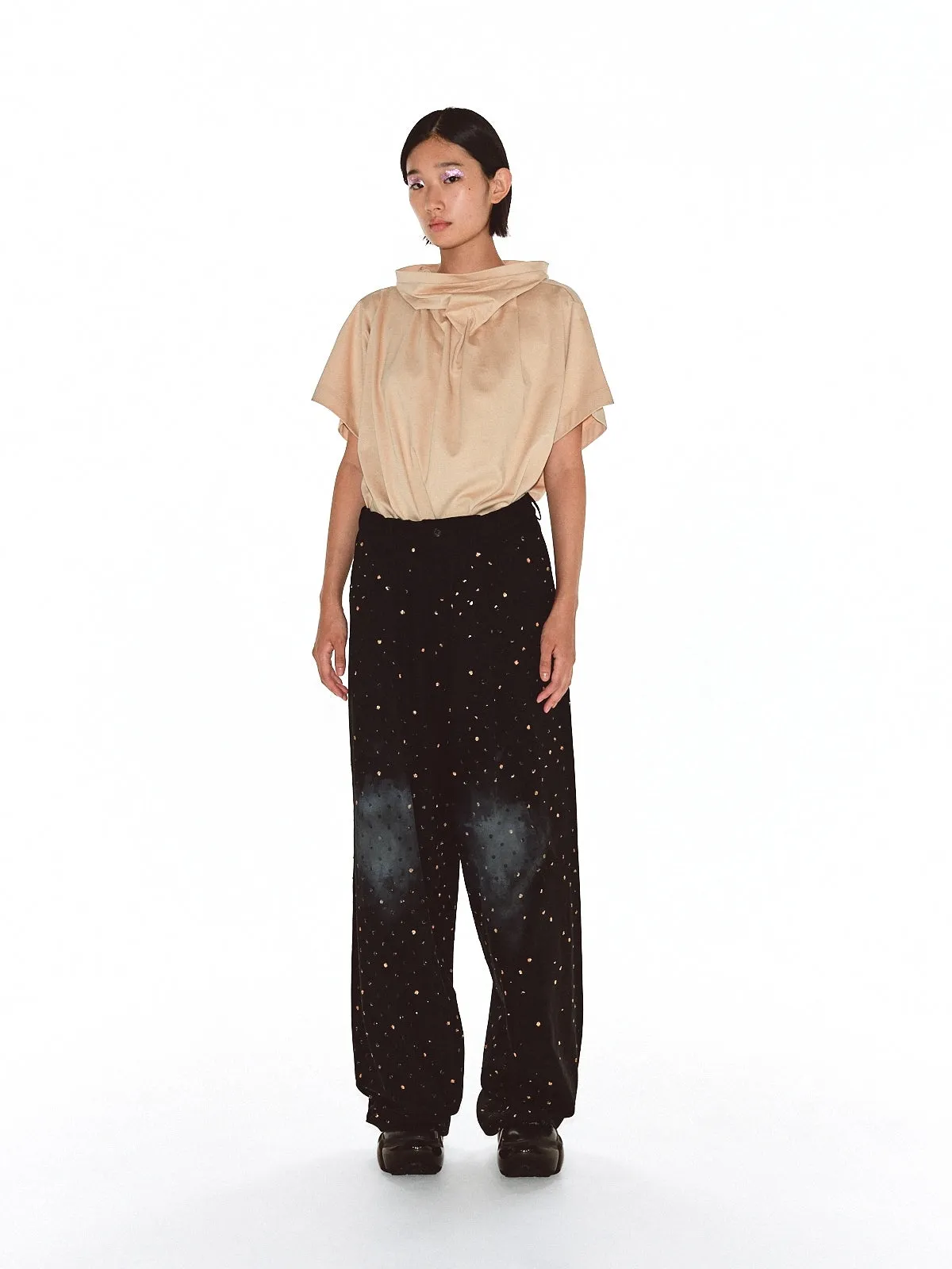 Less Couture Pants / Black-Gold