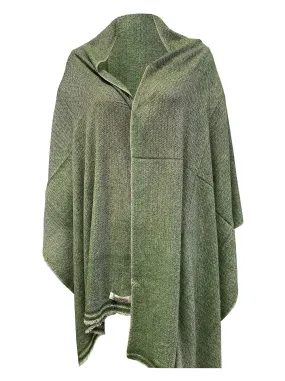 LUXURY HANDMADE cashmere green scarf NATURAL super soft winter shawl unisex trending scarf Xmas gift for him and her