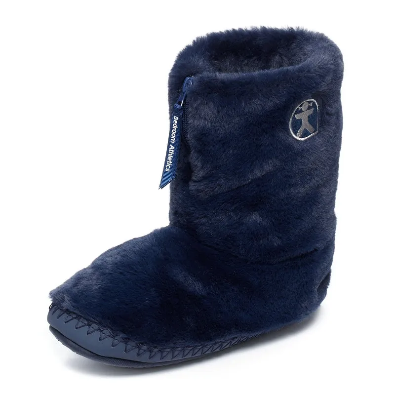 Marilyn - Classic Faux Fur Slipper Boot - Peacoat Navy