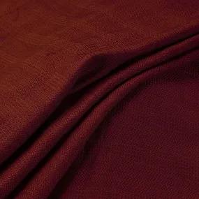 Maroon - Kumaun Handwoven Pure Merino Woolen Fabric