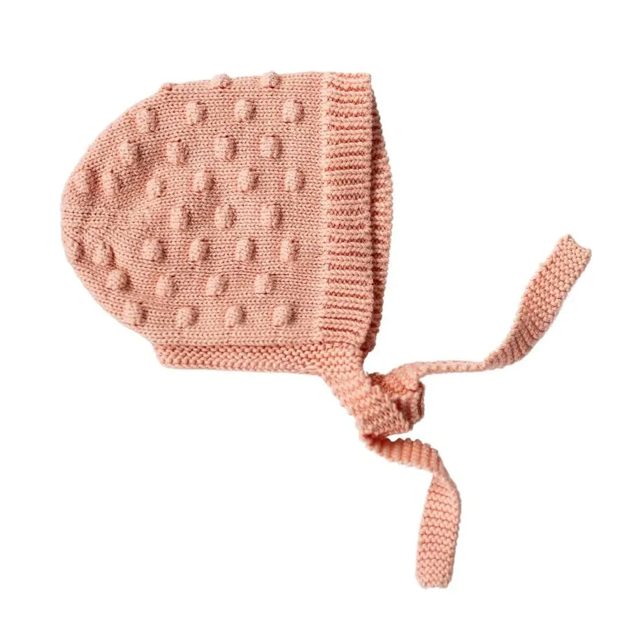 Marshmallow Bonnet Hat - Pink