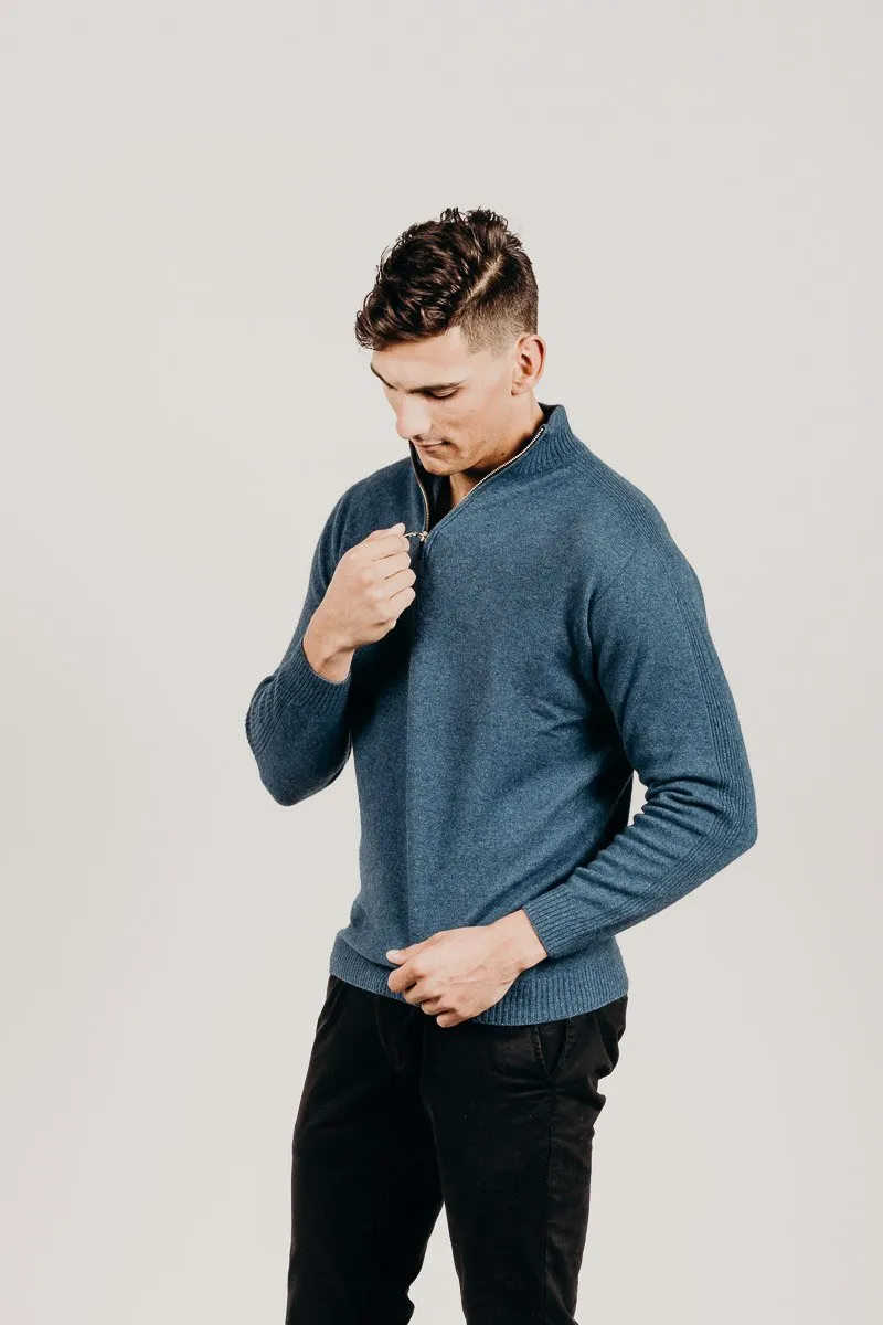 Merinosilk Classic Zip Neck Sweater