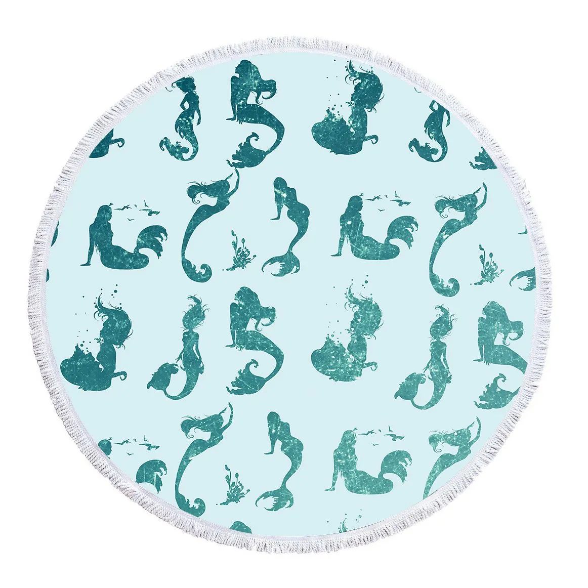 Mermaid Mysteries Round Beach Towel