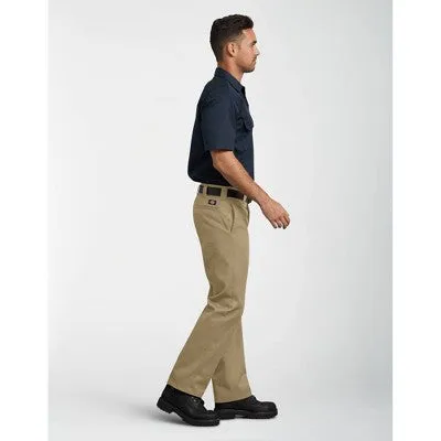 NEW - Dickies Men's Slim Fit Straight Leg Work Pants - Khaki 29x30