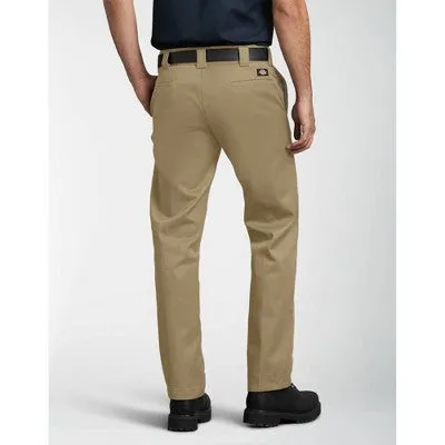 NEW - Dickies Men's Slim Fit Straight Leg Work Pants - Khaki 29x30