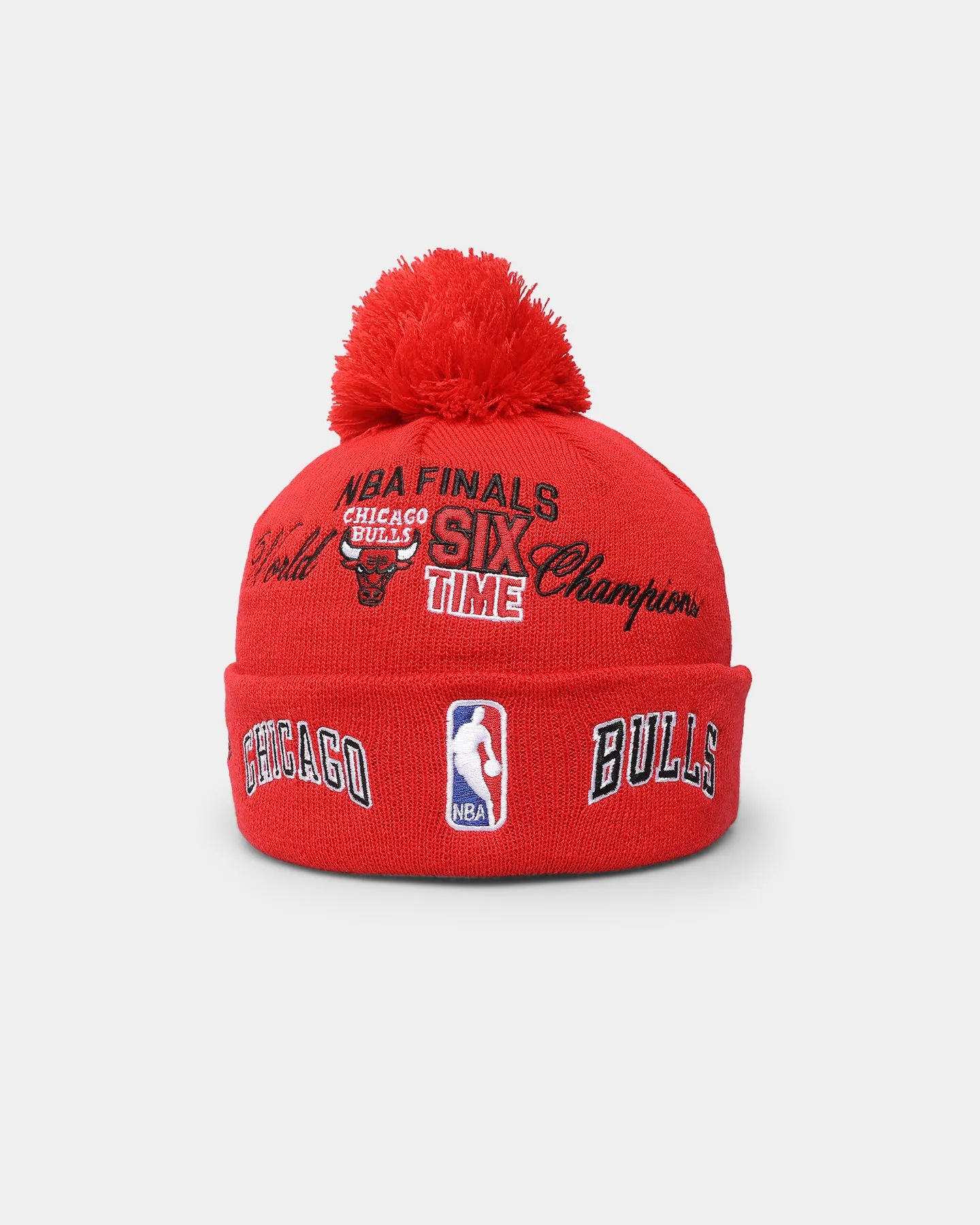 New Era Chicago Bulls Knit Thin All-Over Beanie Red