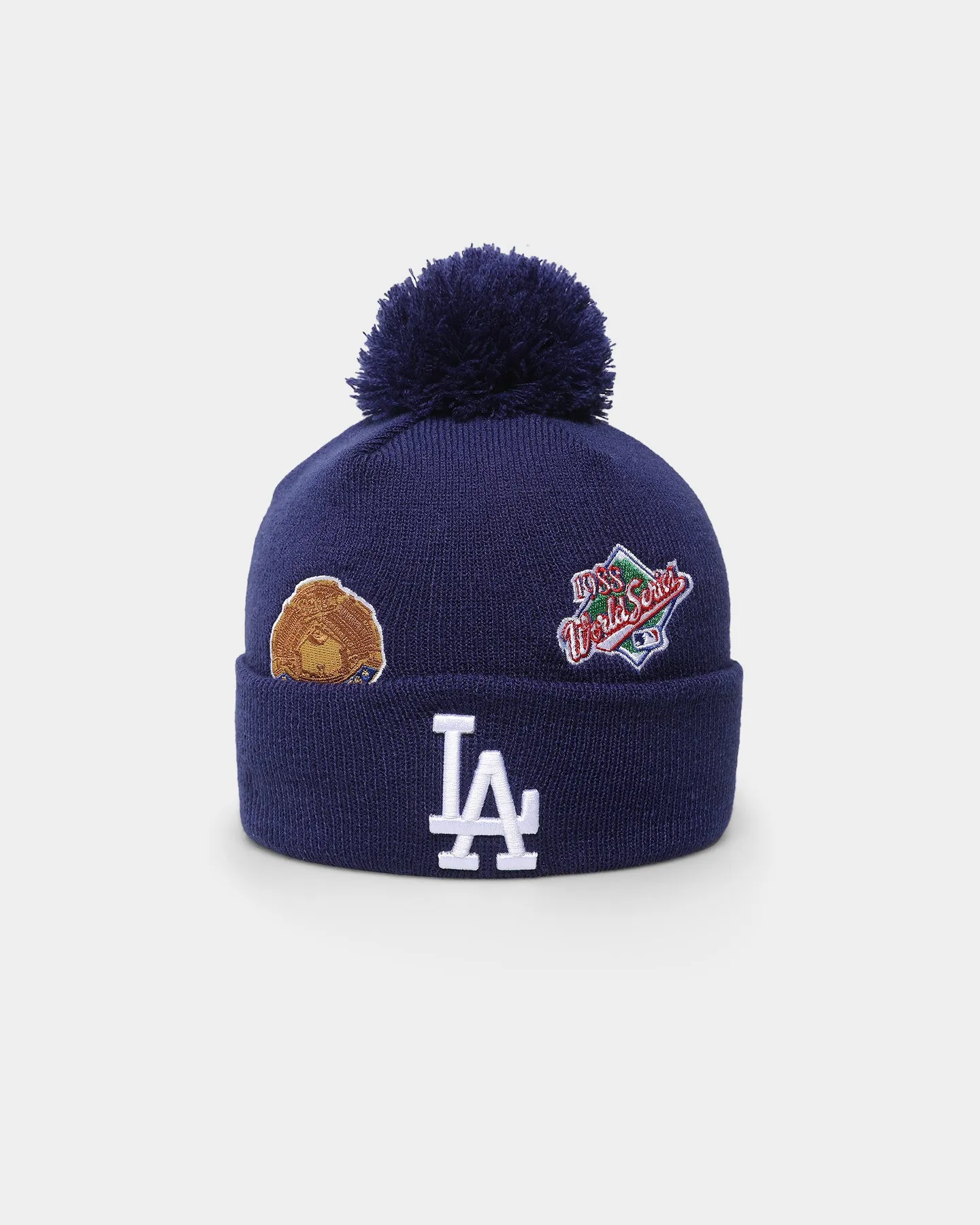 New Era Los Angeles Dodgers Knit Thin All-Over Beanie Navy