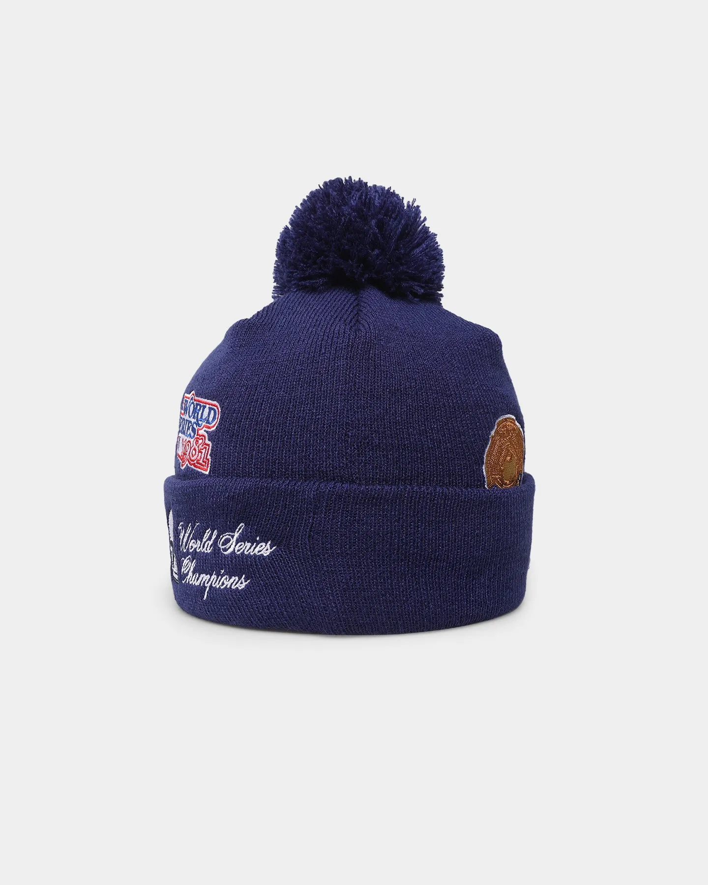 New Era Los Angeles Dodgers Knit Thin All-Over Beanie Navy