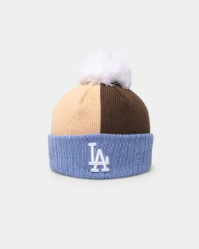 New Era Los Angeles Dodgers Knit Thin Pom Beanie Copen Blue