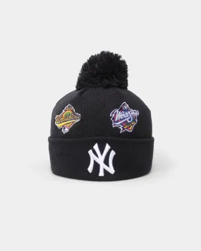 New Era New York Yankees Knit Thin All-Over Beanie Black