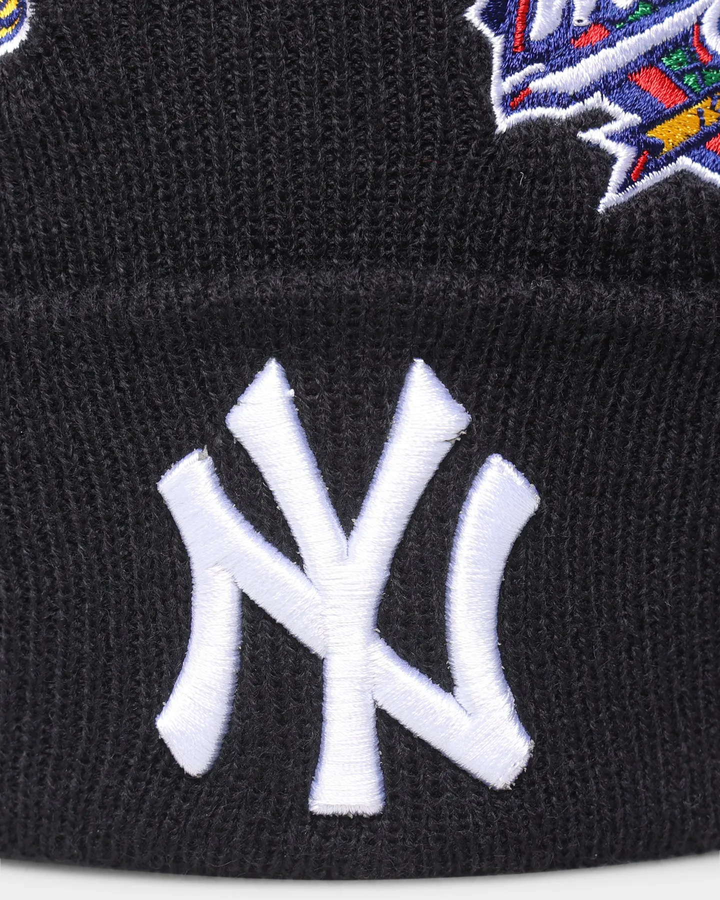 New Era New York Yankees Knit Thin All-Over Beanie Black