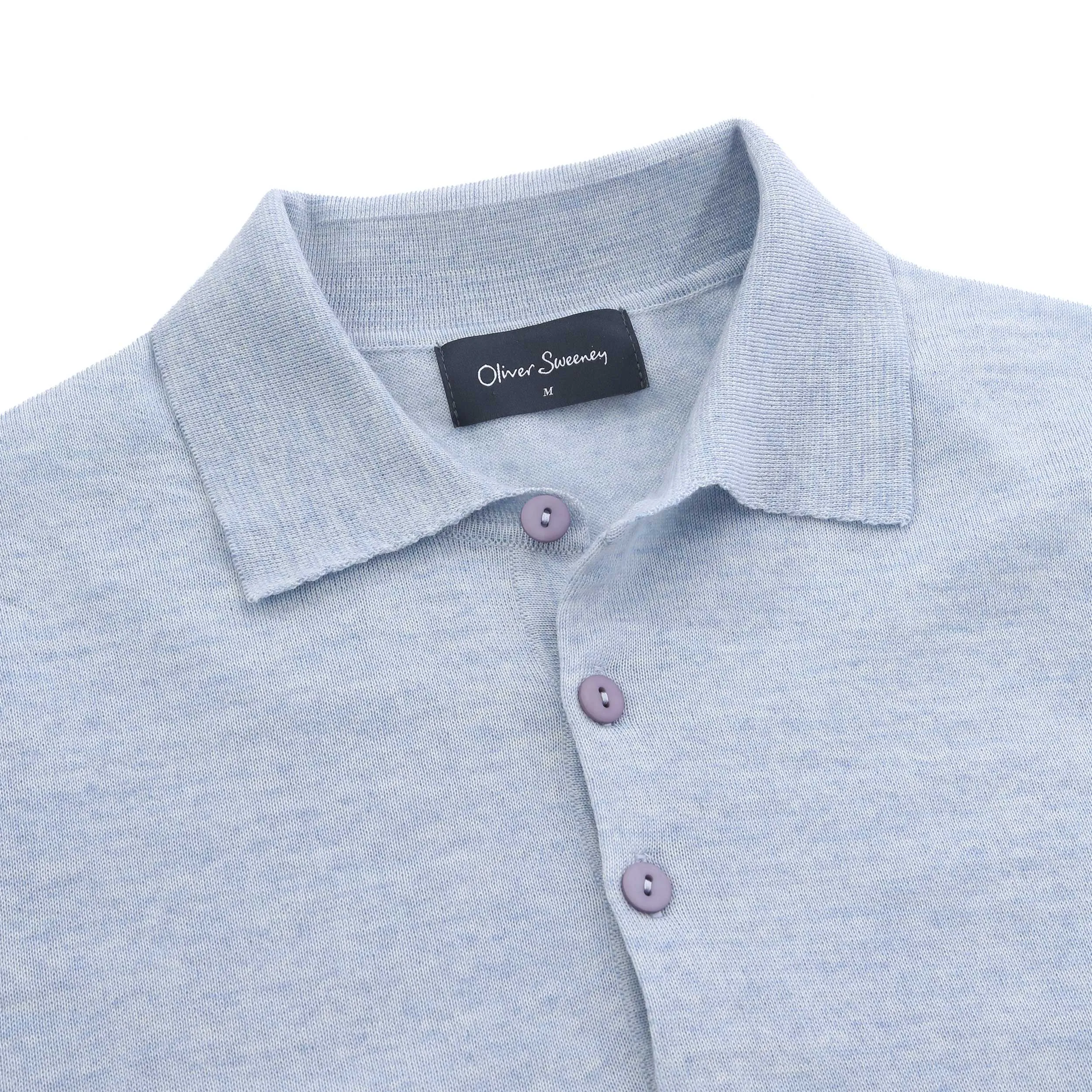 Oliver Sweeney Covehithe Polo Knitwear in Light Blue