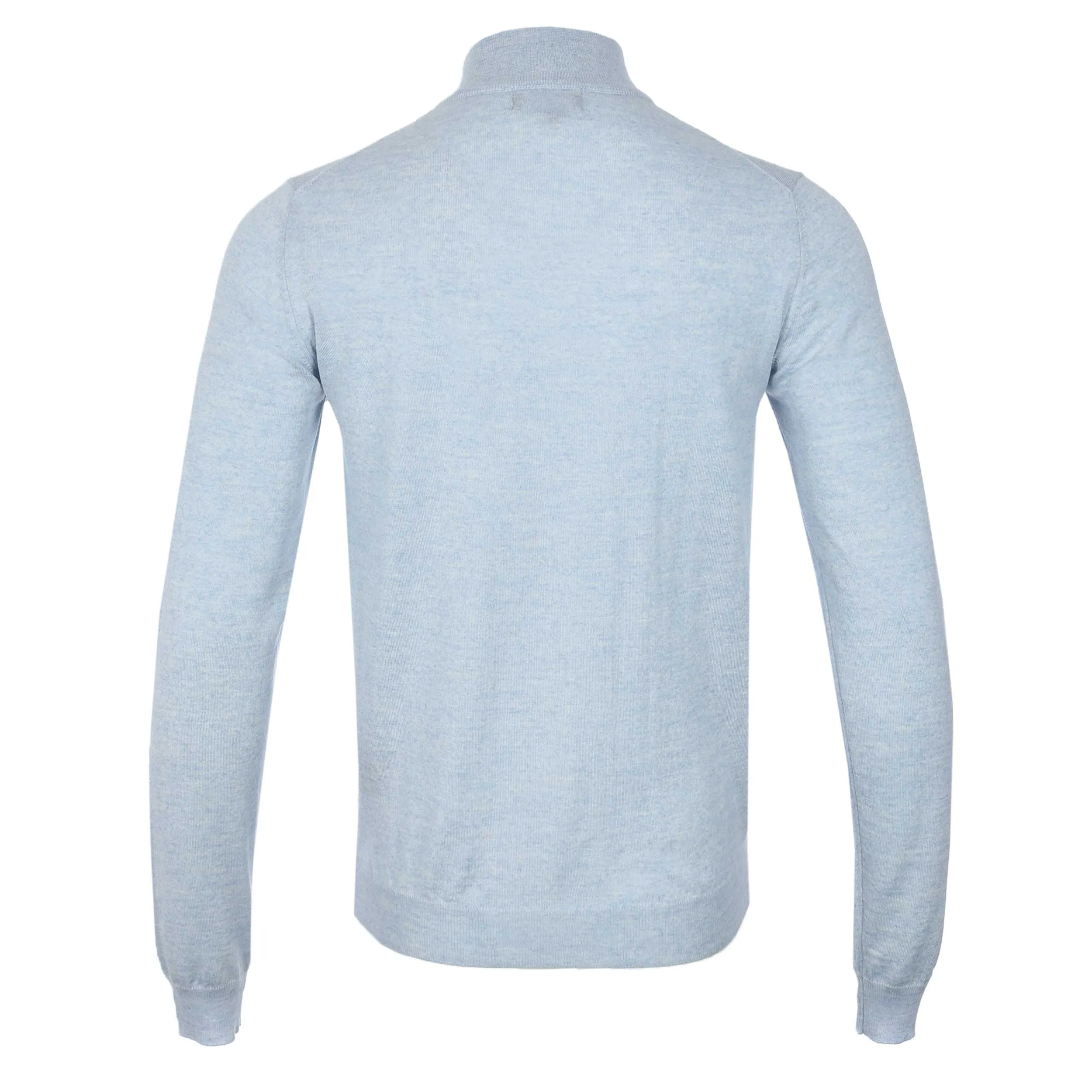 Oliver Sweeney Curragh 1/4 Zip Knitwear in Light Blue