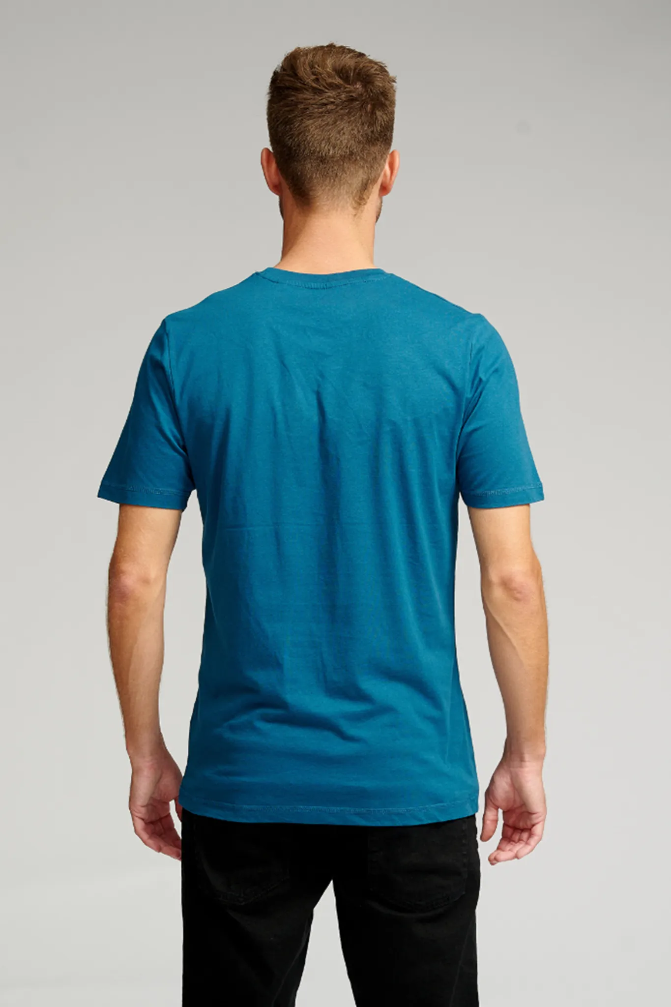 Organic Basic T-shirt - Petrol Blue