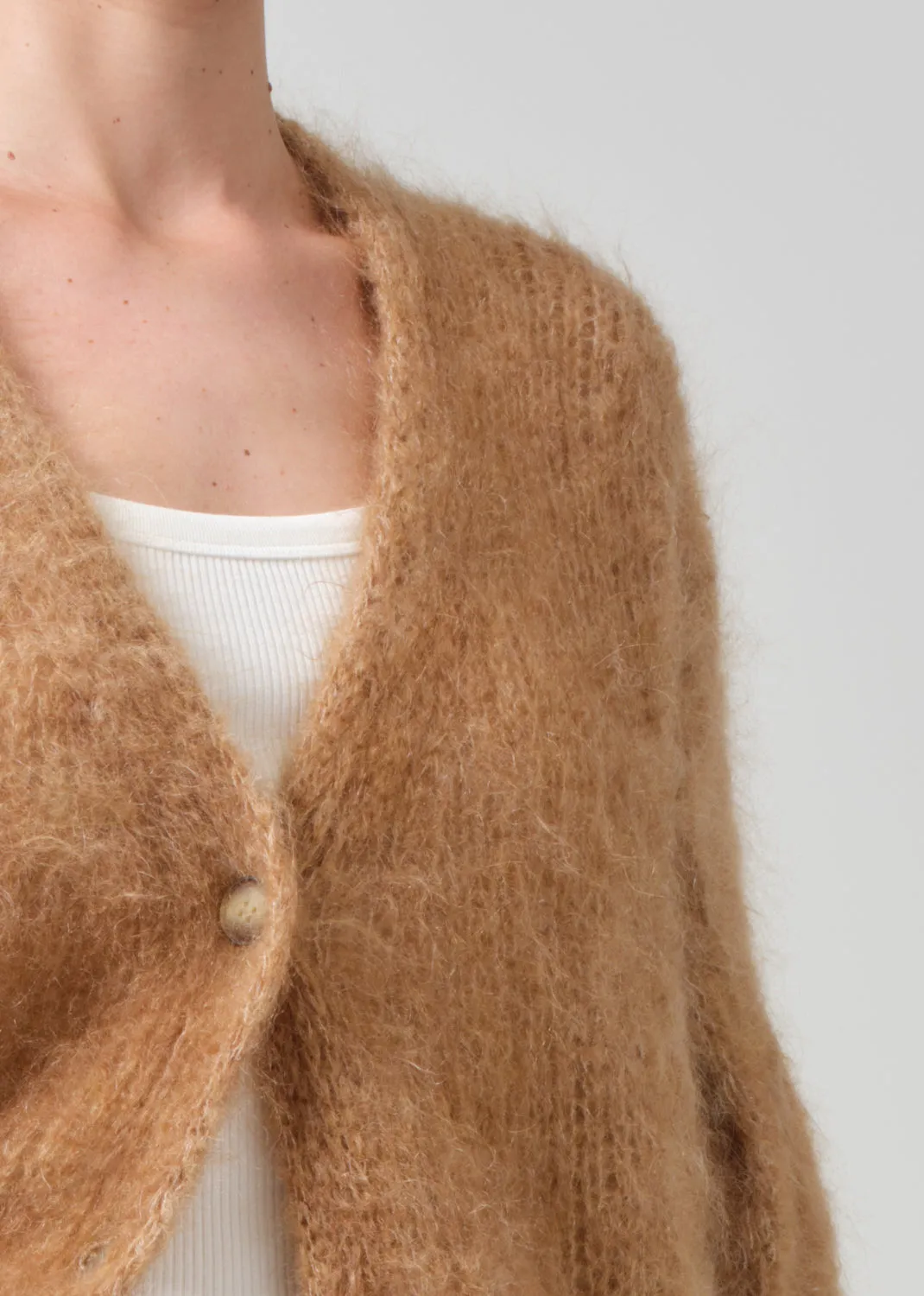 Padma Cable Cardigan in Golden Hour