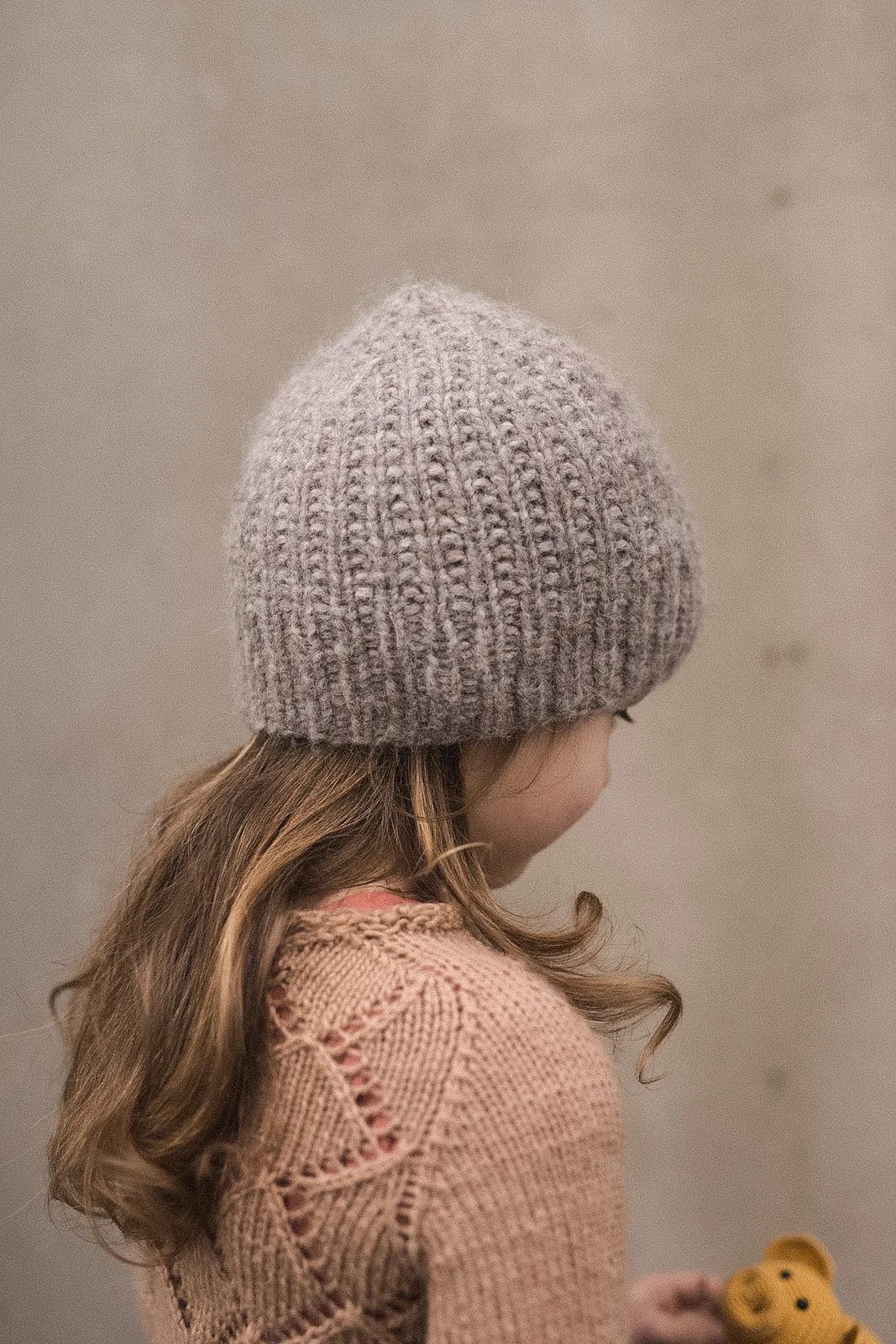 Pearl Rib Hat, Ruke Knit. Print Knitting Pattern