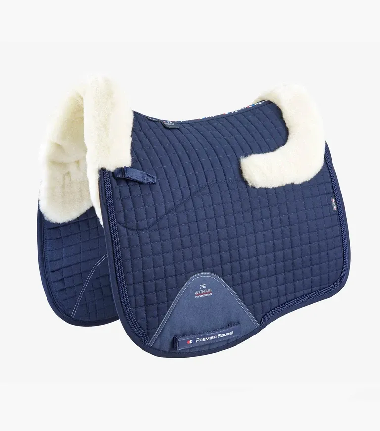 PEI Close Contact Merino Wool Dressage Pad (Navy/Natural)