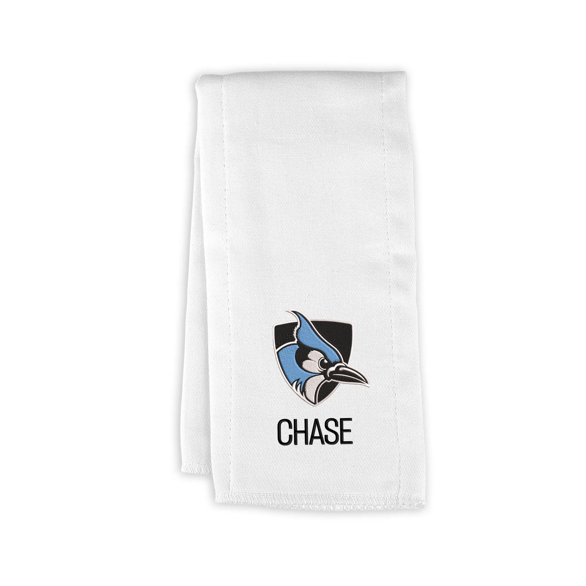 Personalized Johns Hopkins Blue Jays Burp Cloth