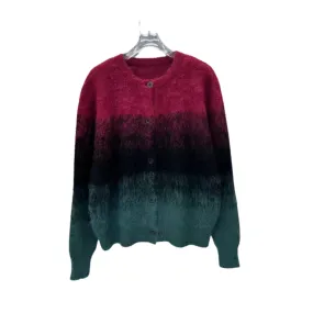 Pre Order:  Gradient Mohair Knitted Cardigan