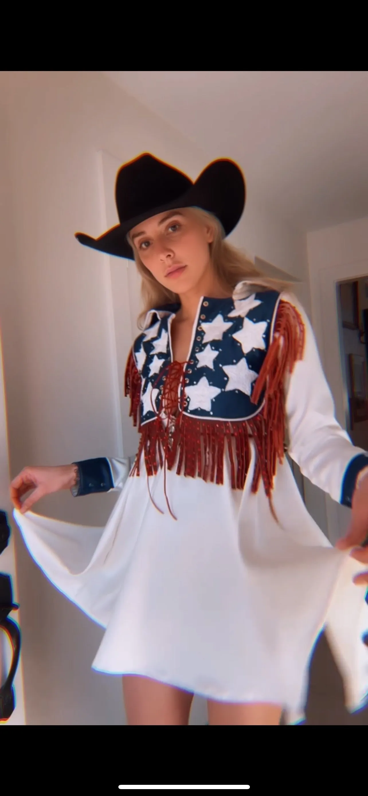 Queen Of The Rodeo Embroidered Dress