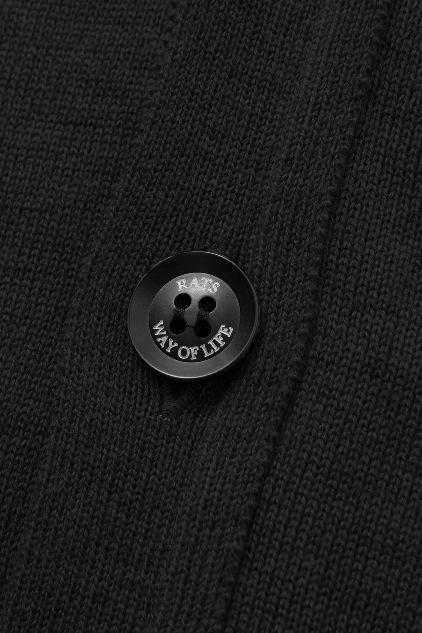 Rats High Gauge Cardigan - Black